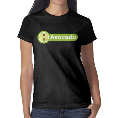 

Melinda Avocados Fresh Womens Black t Shirts Fashion Pretty Women Cotton tee Shirts