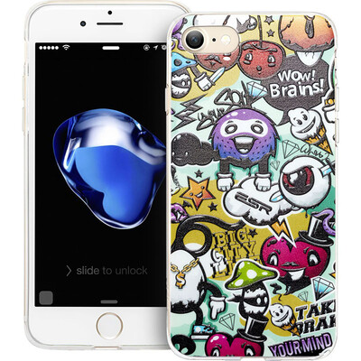 

Illustrator Apple 7 & 8 Phone Case Apple 8 Phone Case iPhone7 & 8 Phone Case 4.7 inch Phone Case Silicone Shatter-Resistant Cartoon Soft Case Kandakov Graffiti