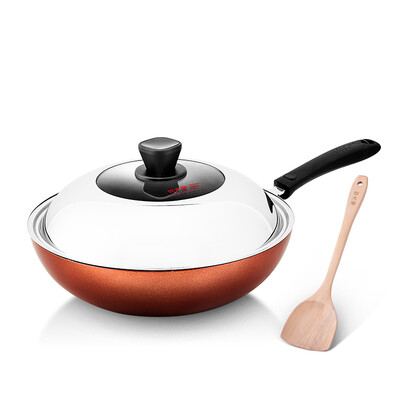 

Jingdong Supermarket Cooking the king wok no stick pot 32cm no oil smoke pot with induction cooker gas gas stove fire fire general cooking pot pot pot gift wooden shovel KGL46758