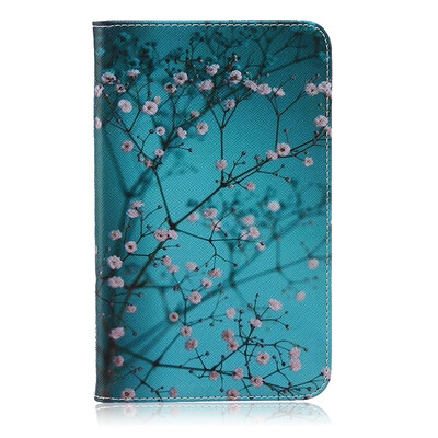 

Plum blossom Style Embossing Classic Flip Cover with Stand Function and Credit Card Slot for SAMSUNG GALAXY Tab 4 T230