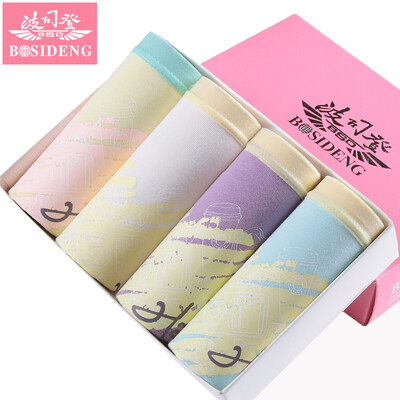 

[Jingdong supermarket] Bosideng (BOSIDENG) ladies underwear cotton fashion in the waist triangle underwear women 4 boxed hit color waist color multi-color M