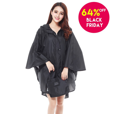

Diliba Womens Waterproof Raincoat Lightweight Packable Rain Coat Poncho with Hooded