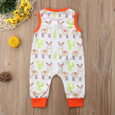 

Newborn Infant Kids Baby Boy Girl Alpaca Romper Bodysuit Jumpsuit Clothes Outfit