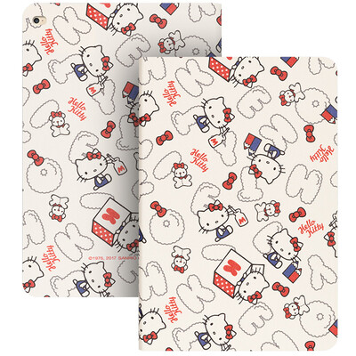 

Отлично Hello Kitty серии Apple IPAD Pro 12,9-дюймовый случай плоский случай мультфильм / Установить зефир Кейт Уайт