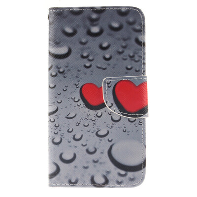 

Сердце образный водослива дизайн Кожа PU откидная крышка бумажника карты держатель чехол для LG G3