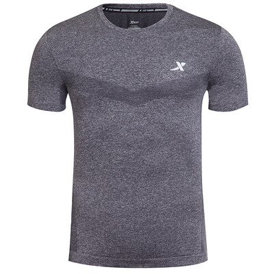 

(XTEP) Мужская с коротким рукавом футболка свет дышащая эластичная спортивная тренировочная рубашка 883129019033 цветок серый L