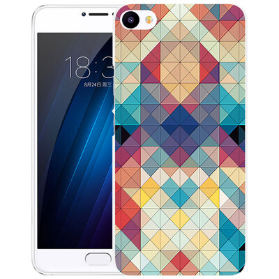

Yomo Meizu Blue U20 Phone Case Mobile Phone Case Relief Style Hard Case Mosaic