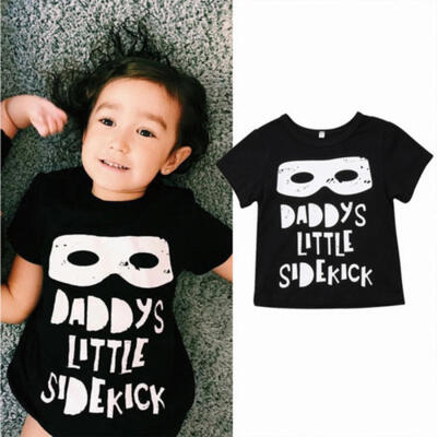 

Children Kids Baby Boy Girl Printed Cotton Short Sleeve Tops T Shirt Clothes New