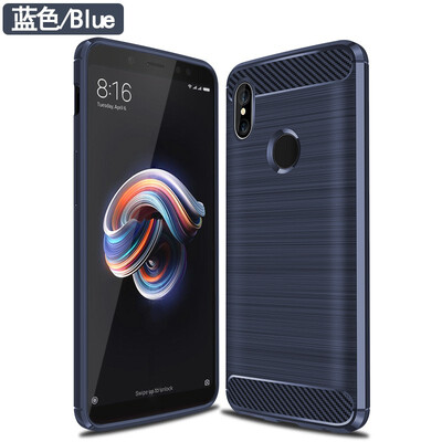 

Fivice XIAOMI Redmi note 5 Pro case Brushed carbon fiber silicone anti-fall soft shell phone case