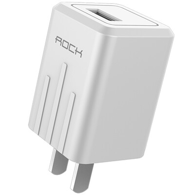

Rocker (ROCK) mobile phone charger foldable single-port travel charger for Apple Samsung millet Huawei and other mobile phone white