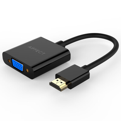 

Affco (AIFFECT) CHV1-WR02 HDMI с адаптером VGA кабеля / преобразование HD без аудио адаптера PC / Huawei / белой проса телевидение пикап коробки и т.д.