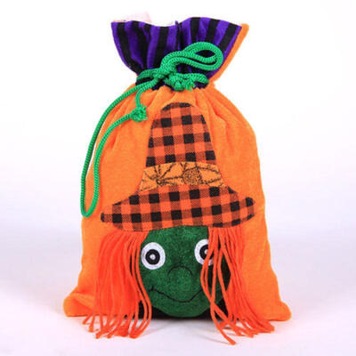 

Cute Halloween Drawstring Candy Bag Gift Storage Pouch Party Decor Ornament