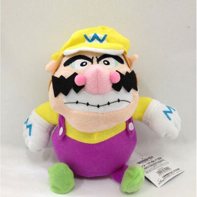 

Wario Super Mario Bros Plush Toy Soft Doll Stuffed Animal Yellow Hat 9in
