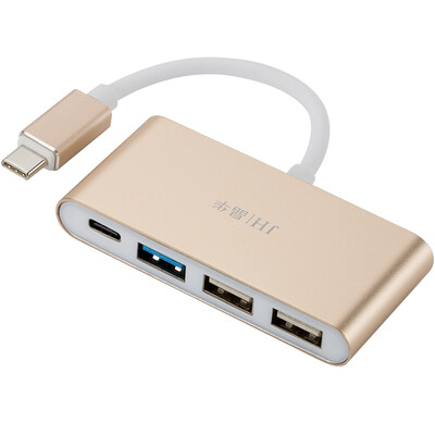 

Jinghua (JH) 3530 Type-C Converter Новый адаптер Apple MacBook PD Fast Adapter USB-C к USB3.0 Высокоскоростной 3-портовый концентратор концентратора HUB