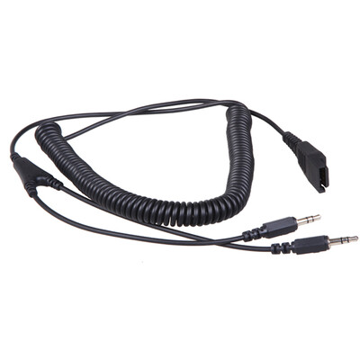 

YELL (YEY) GN-PC traffic headset computer 3.5 dual-socket QD line