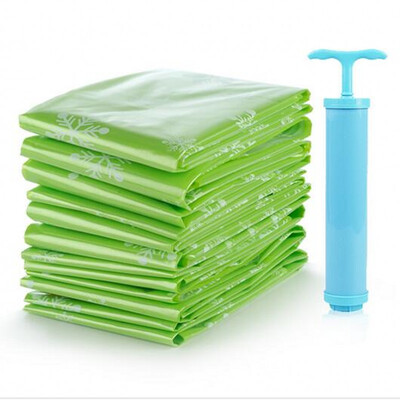 

Shun Jia shunjia compression bag vacuum storage bag transparent compression bag 11 sets 2 large 2 2 small 4 hand roll 9 wire gift hand pump