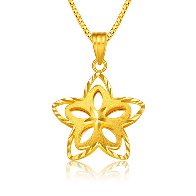 

Цветок хороший нефрит марка звезды 18K золотой кулон с серебряным ожерельем