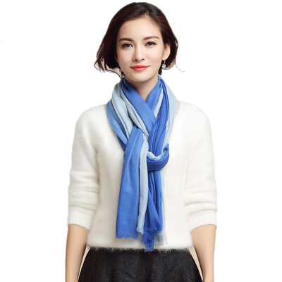 

Po Shengxiang 300 water-soluble wool gradient Silk Lady wool scarf autumn&winter warm gift shawl w9312 red