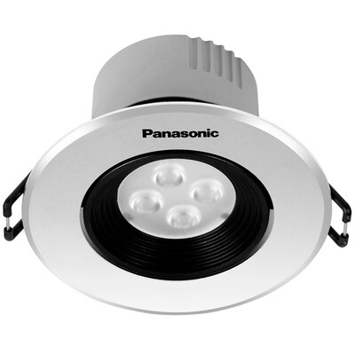 

Panasonic (Panasonic) NNNC75048 серия серий мелких металлических прожекторов 4W серебряная рама 3000K