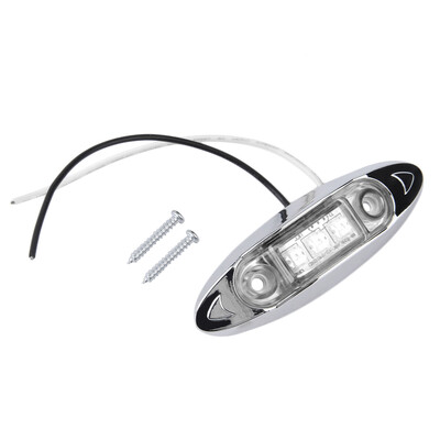 

1pc 3 Led Clearance Side Marker Trailer Van Light Fish Shape 12V DC New