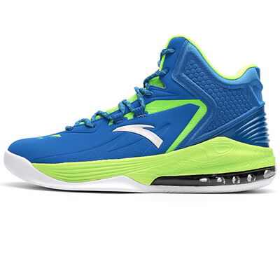 

ANTA мужская обувь 91631101-2 полу пальма воздушная подушка профессиональная одежда баскетбольная обувь синий / флуоресцентный светло-зеленый / серебристый 43