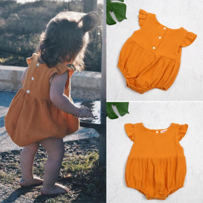 

Newborn Infant Kids Baby Girls Romper Bodysuit Jumpsuit Clothes Outfits 0-24M