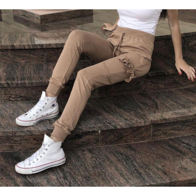 

Womens Pencil Trousers Skinny Stretch High Waisted Pants Leggings Cargo Casual
