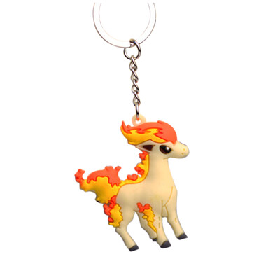 

Pocket Monsters 3D Pokemon Cartoon PVC Keychain Rubber Figure Keyring Ornament Mini Pendant Pikachu Toy Accessories