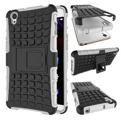 

Fivice One Plus X Case TPU anti-fall tire pattern back clip bracket phone case