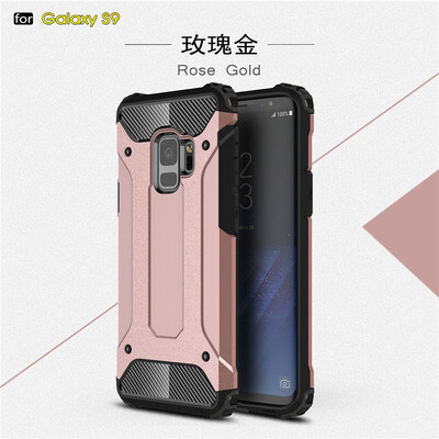 

Fivice Samsung Galaxy S9 case Luxury Silicone Diamond Armor PC Hard Shell Phone Case