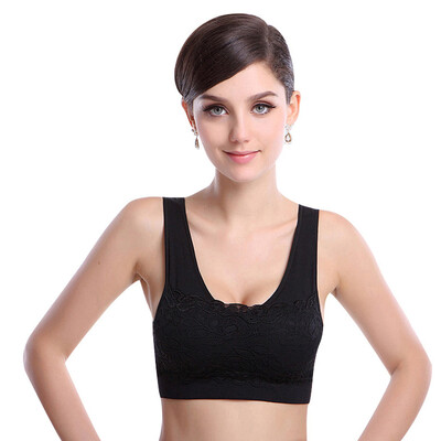 

【Jingdong Supermarket】 Palan Duo bra no steel ring sports bra brace ropes bra WX001 comfortable shock sports underwear black L (170/95)