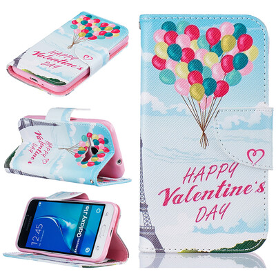 

Balloon Design PU Leather Flip Cover Wallet Card Holder Case for SAMSUNG Galaxy J1 2016J120F
