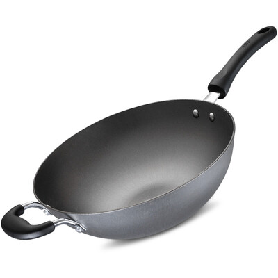 

Ai Shida 32CM cast iron wok CF32F3WG stir-fried iron pot with fire for the fire