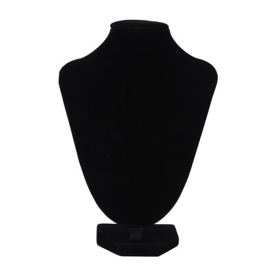

Black Mannequin Necklace Jewelry Pendant Display Stand Holder Decorate 22*15
