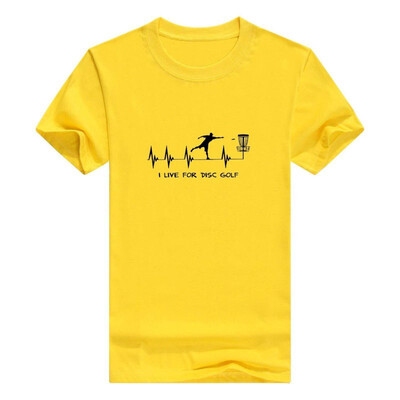 

Disc Golf Gift I Live For Disc Golf Heartbeat Heart Premium Mens t-Shirt