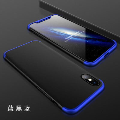 

For iphone  MAX XR Phone case 3 in 1 Case Ultra Thin Luxury 360 Full Protect hard PC Phone Cover