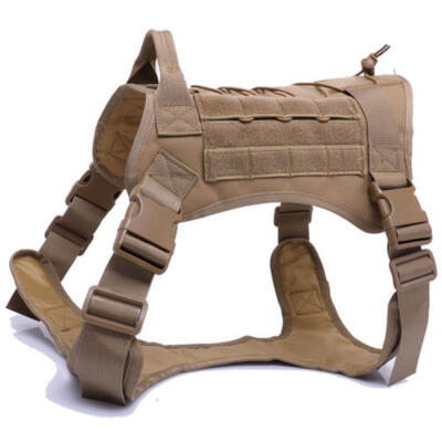 

Tactical K9 Dog Military Police Molle Vest Nylon Service Canine Puppy Harness