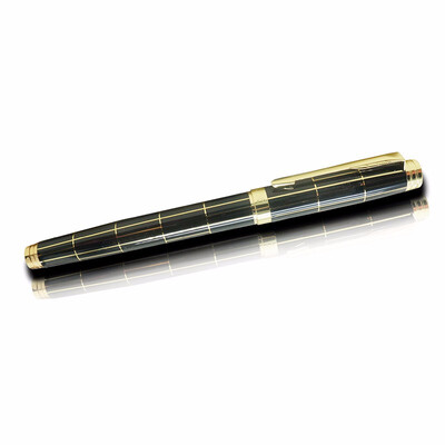

Outdoor Golden Stripes Pen Iridium Fountain Pen Tip High-End Business Accounting Writing Metal Rod Pen
