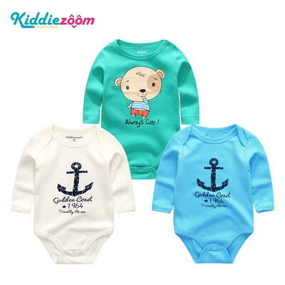 

3PCS Babywear Clothing Sets Baby Girl Clothes Newborn Cotton Bodysuits Bebe Long Sleeve Baby Boy Clothes Rompers Unicorn Active