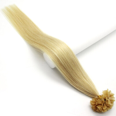 

Pre Bonded Nail U Tip Keratin Fusion Real Hair Womens Human Hair Extension Straight 100s 16-26inches