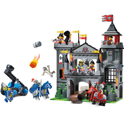 

Enlightenment (ENLIGHTEN) Puzzle Assembling Building Blocks Children Stereo Patch Boy Gifts Military Series Lion Castle Toys