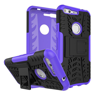 

Fivice Google Pixel Case TPU anti-fall tire pattern back clip bracket phone case