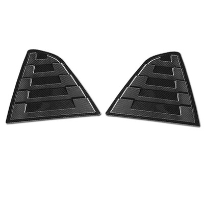

Car Rear Quarter Blinds Side Window Scoop Louvers Matt Black for 2018 Toyota Camry