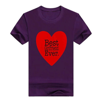 

Anniversary Gifts Best Girlfriend Ever Valentines Day Heart Handle Men Tshirt