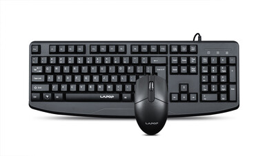 

Wired Office Keyboard&Mouse Combo USB Keyboard with Wrist Rest&1800 DPI Optical Mouse Set for PC Laptop