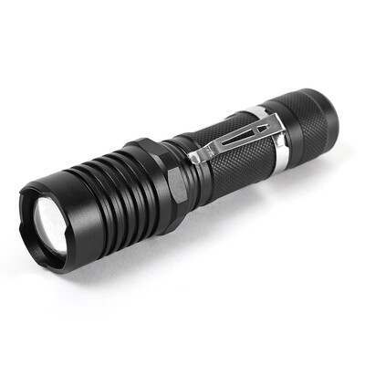 

Outdoor Handheld Flashlight LED Zoomable Pocket Light Flash Torch Lamp 5 Modes Camping Hunting Fishing Reading