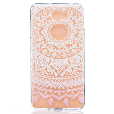 

White pattern Pattern Soft Thin TPU Rubber Silicone Gel Case Cover for HUAWEI Y5 II