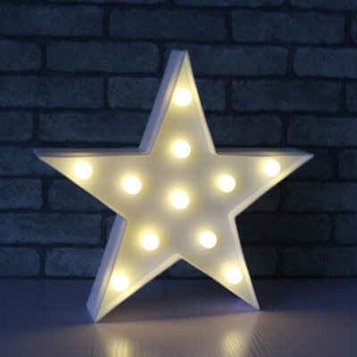

Star Shaped LED Plastic Sign-lighted Marquee Decoration Light