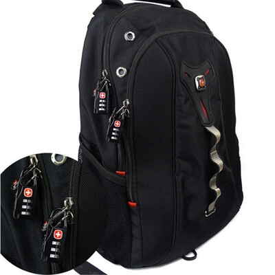 

Swiss Cross Screen Printed Code Lock Pull Rod Luggage Travel Box Anti-theft Lock TSA Bag Lock Color Black