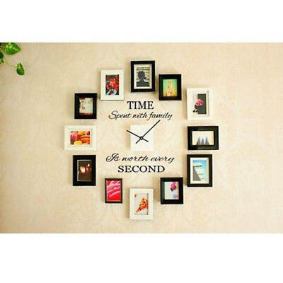 

Quote TIME SPENT WITH FAMILY Removable Wall Decal Vinyl Sticker Home Decor Art